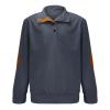 QWENTMTNTY Corduroy Shirt Men Slim Fit Casual Lightweight Fleece Fleece Pullover Men Big and Tall Long Sleeve Mock Neck Sweater Polo Sweatshirts A-Blue view 2