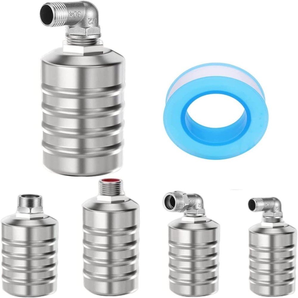 HUFFA Automatic Water Level Controller, 304 Stainless Steel Completely Automatic Water Level Control Floating Valve, Kitchen Faucet Full Self-Stop Valve (Color : #D)