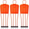 Shappy 3 Pcs Soccer Kick Training Mannequin Durable ABS Plastic Training Dummies with Steel Ground Spikes Soccer Mannequin Goal Equipment(Orange,68.9 Inch) view 1