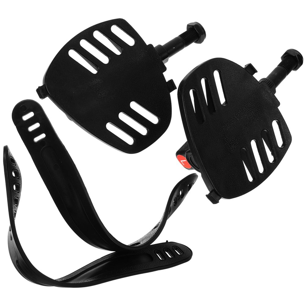 BESPORTBLE Exercise Bike Pedals Straps: Stationary Recumbent Bicycle Replacement Parts, Pedals Regular Shoes Toe Cages for Exercise Bike