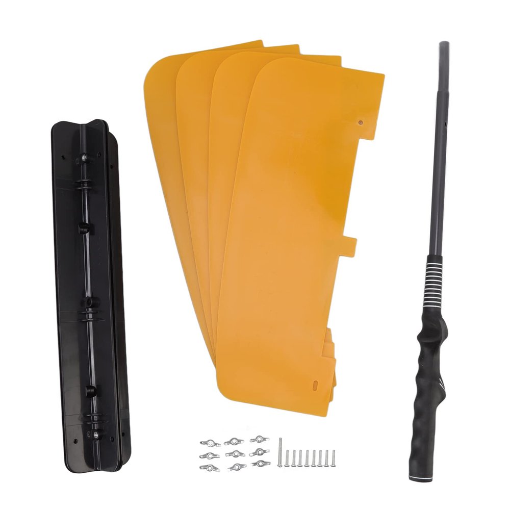 Golf Swing Training Aid Fan,Golf Power Resistance Trainer, Golf Power Resistance Trainer V Shaped Fan Blades Golf Swing Training Aid with Non Slip Grip for Golf Training(Orange)