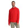 Spyder Men's Gridweb Half Zip Stretch Fleece Jacket Base Layer, Spyder Red, Large view 1