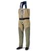 Drryfsh Front Zippered Breathable Chest Waders with Neoprene Suspenders for Men (3X-Large) view 1