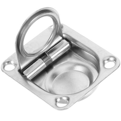 BESPORTBLE Stainless Steel Square Pull Handle for Kayaks and Boats Deck Grip for Easy Access to Recessed Hatches and Doors for Fishing and Sailing Applications