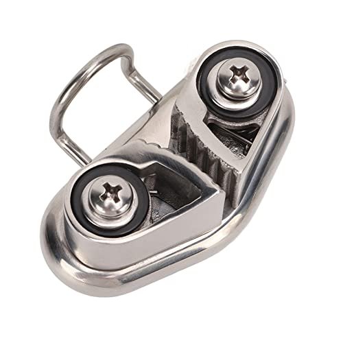 316 Stainless Steel Cam Cleat, Boat Cam Cleat with Wire LeadingSailboat Pilates Equipment 316 Stainless Steel Mirror Polished for 10mm Rope
