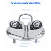 316 Stainless Steel Cam Cleat, Boat Cam Cleat with Wire LeadingSailboat Pilates Equipment 316 Stainless Steel Mirror Polished for 10mm Rope view 3