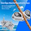 316 Stainless Steel Cam Cleat, Boat Cam Cleat with Wire LeadingSailboat Pilates Equipment 316 Stainless Steel Mirror Polished for 10mm Rope view 4