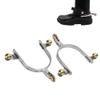 2PCS Cowboy Spurs,Silver Spurs for Boots Men and Women Spurs Boot Spurs for Horse Training Farm Dressage view 1