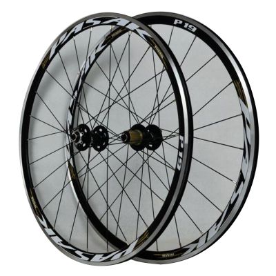 ZECHAO Quick Release Bike Road Wheels 700c,Disc Brake C/V Brake Double Wall Aluminum Alloy Rims Front 2 Rear 4 Bearings 7-11 Speed Wheelset (Color : Black, Size : 700c)