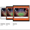 Cincinnati Bengals, Stripe - 44x18-inch Double Mat, Deluxe Framed Picture by Blakeway Panoramas view 4