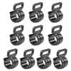 10Pcs Inner Tent Hooks C Clips Plastic Camping Hooks Durable Rod Clamp Plastic Tarp Clips Lock Awning Clamp for Camping Caravan Awning Tent Pole (16x20x12mm) view 3