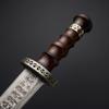 Custom Handmade Damascus Dirk Dagger Knife with Leather Sheath view 4