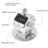 Tally Counter, Aluminium Alloy Comfortable Grip Silver Handheld Counting Tool 4 Digits for Traffic Flowing view 4