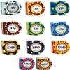 Yarsanor 14 Gram Poker Games Chips, Monte Carlo Gambling Chips, Clay Iron Core Texas Holdem Blackjack Counting Game Chips (Size : 330 Piece (11 face Values))
