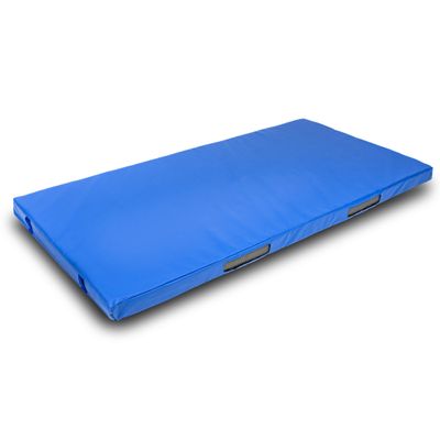 Foamma Gymnastics Mat, 8" x 4 ft x 8 ft, Blue, High-Density Landing Mat with Waterproof Cover, Ideal for Wrestling, Tumbling, Kids & Adults  Gymnastics Equipment for Indoor & Outdoor Use
