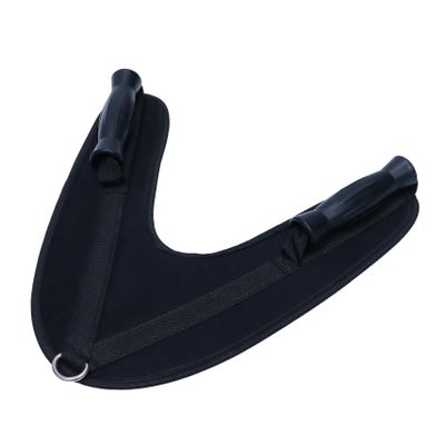 Anneome 1Pc Shape Ab Crunch Harness with Ergonomic Handles PVC Nylon Abdominal Strap for Core and Oblique Exercises Cable Machine Attachment for Home Gym Fitness Equipment