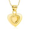 Imrsanl Small Heart Urn Necklace for Ashes Cremation Jewelry for Women Stainless Steel Pendant Memorial Ash Holder Loved Ones Keepsake (Gold Glass) view 1