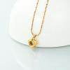Imrsanl Small Heart Urn Necklace for Ashes Cremation Jewelry for Women Stainless Steel Pendant Memorial Ash Holder Loved Ones Keepsake (Gold Glass) view 4