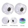 BRIGHTFUFU 2pcs Wear-resistant Glowing Roller Skate Wheels with Bearings Double-row Light-up Wheels for Outdoor and Indoor Skating Enhanced Grip and Mute Protection view 3