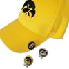 3-Pack University of Iowa Hawkeyes Magnetic Golf Ball Marker Hat Clip Marker Holder for Golf Gloves Hats Bags Caps Visor Belt view 3