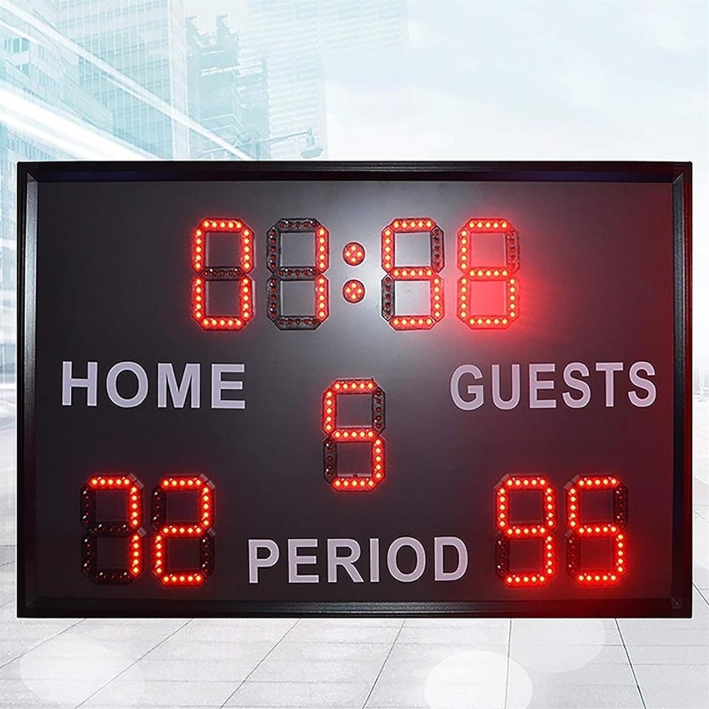 TsoLay Digital Multisport Scoreboard, Portable Scoreboard, Electronic Scoreboard with Remote Control, 4000MCD Brightness, Ideal for Game Room, Backyard, Lawn, Pool, Driveway, PE Class, Club