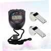 BESPORTBLE 2pcs Multi-Functional Electronic Stopwatch Large Display for Sports with Whistles for Trainers Ideal for Racing Running Swimming Random Style view 3