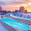 Children's Double Sled, Adult Wear-Resistant Skis, Thickened Boat Sled, Winter Sled