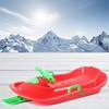 Children's Sledge with Steering Wheel, Double Padded Sledge, Plastic Sledge, Sledge with Brake Handrail view 1