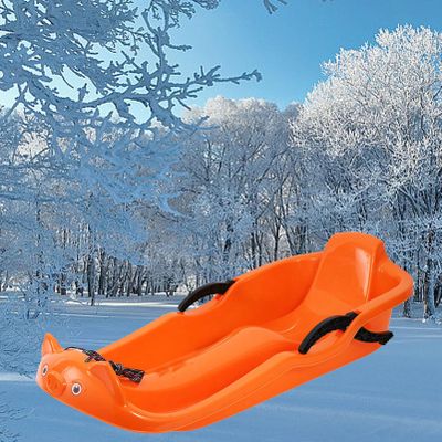 Two-Handle Children's Sledges, Two-Person Padded Sledges, Sledges with Backrests, Frost-Resistant and Wear-Resistant Sledges