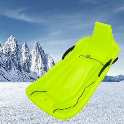 Children's Sledges, Winter Tandem Sledges, Sledges with Brakes and Pull Ropes, Plastic High Back Sledges