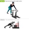 Kipika Weight Sled, Workout Sled, Fitness Strength Training Sled, Speed Training Sled for Athletic Exercise, Speed Improvement, Easily Through Obstacles, Suitable for 1" & 2" Weight Plate (F- Black) view 3