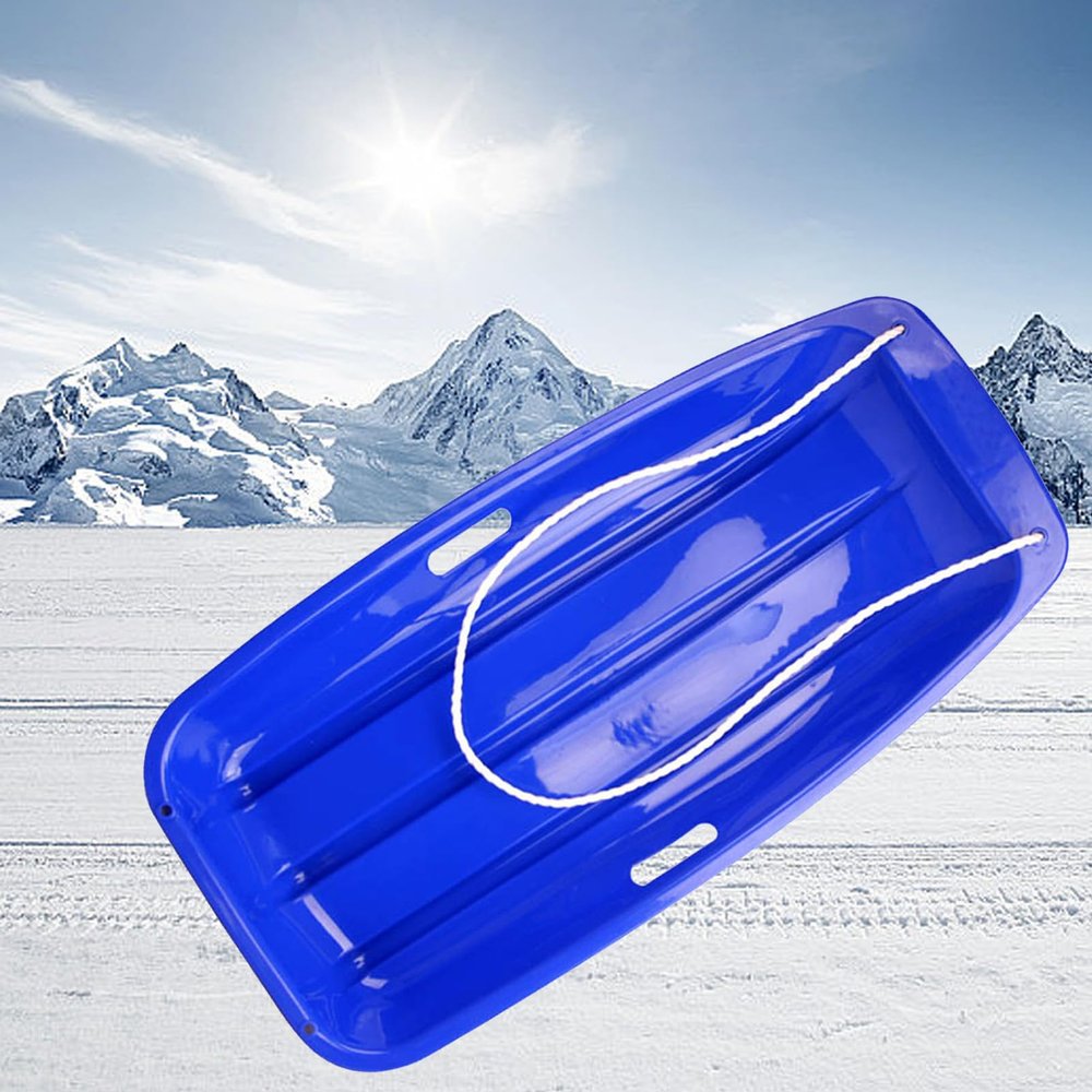 Children's Double Sledge, Thickened Wear-Resistant Sledge, Plastic Sledge Board, Winter Sledge