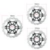 BUCKLOS 180mm Red Floating Disc Brake Rotor Stainless Steel MTB Brakes Rotors and BL-04S 2 Pair Disc Brake Pads for Ceramic Shimano H03A H03C D02S D03S M640 M820 M6120 M7120 view 2