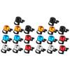 NOLITOY 20pcs Miniature Bike Bell Loud and Melodious Thumb Bell Accessories for Scooters and Motorcycles Black Red and Silver Easy to Install