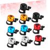 NOLITOY 20pcs Miniature Bike Bell Loud and Melodious Thumb Bell Accessories for Scooters and Motorcycles Black Red and Silver Easy to Install view 2