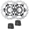 BUCKLOS 180mm Floating Disc Brake Rotor Stainless Steel MTB Brakes Rotors and BL-04S 2 Pair Disc Brake Pads for Ceramic Shimano H03A H03C D02S D03S M640 M820 M6120 M7120 view 1