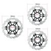 BUCKLOS 180mm Floating Disc Brake Rotor Stainless Steel MTB Brakes Rotors and BL-04S 2 Pair Disc Brake Pads for Ceramic Shimano H03A H03C D02S D03S M640 M820 M6120 M7120 view 2