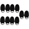 BESPORTBLE 5pairs Bowling Shoe Cover Adjustable Elastic Band Design for Men and Women Portable Slide Tool for Easy Use Bowling Accessory Black view 1