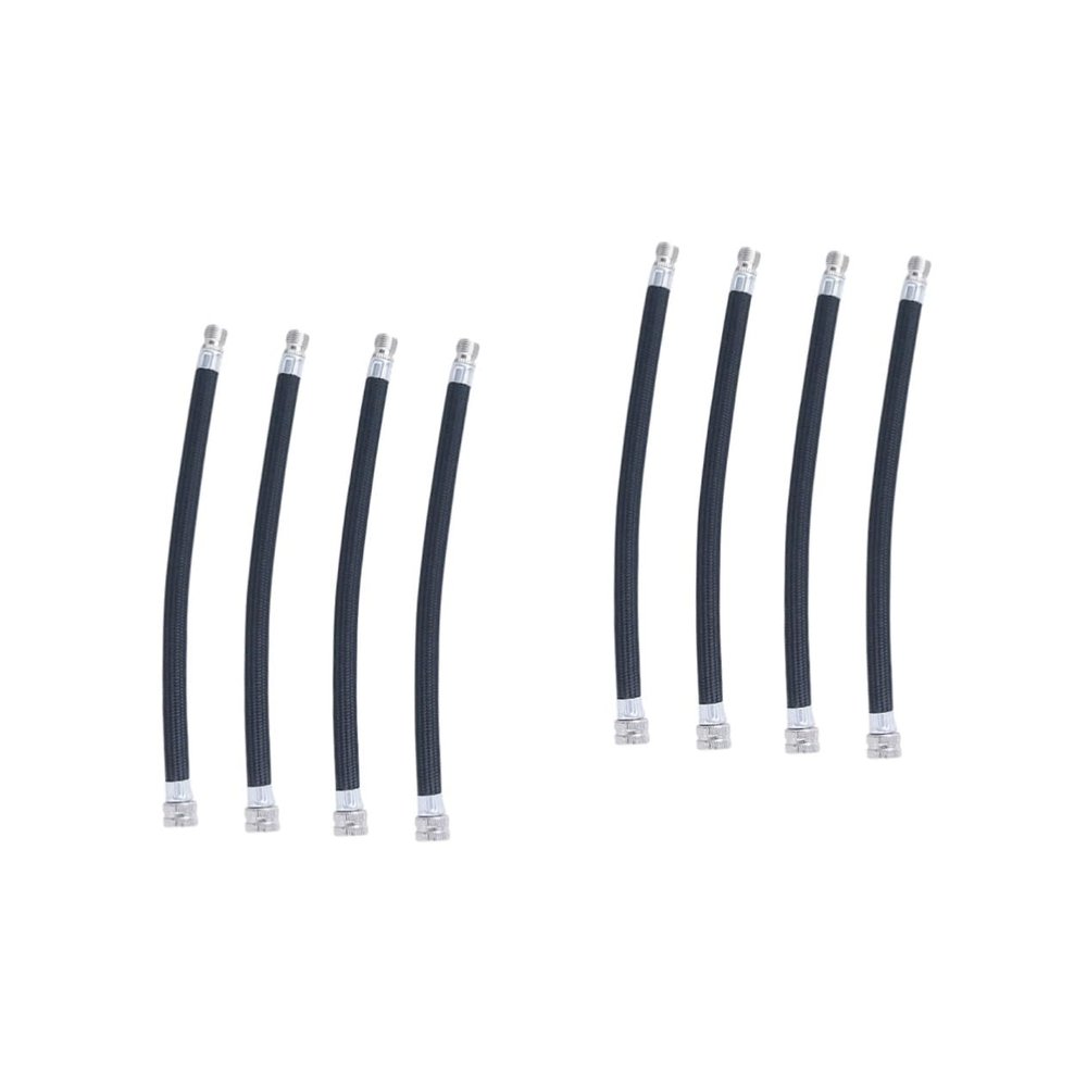 BESPORTBLE 2sets Valve Pump Hose Extension Air Inflator Tube Bike Tube Extension Hose 4pcs*2