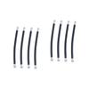 BESPORTBLE 2sets Valve Pump Hose Extension Air Inflator Tube Bike Tube Extension Hose 4pcs*2 view 1