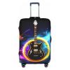 Luggage Cover,Fashion Suitcase Protector Fits 18-32 Inch Luggage,Washable Suitcase Covers,Magic Electric Guitar Music Print view 1