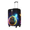 Luggage Cover,Fashion Suitcase Protector Fits 18-32 Inch Luggage,Washable Suitcase Covers,Magic Electric Guitar Music Print view 2