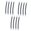 BESPORTBLE 3sets Extension Hose for Pump Bicycle Accessories Nozzle Compatible Threaded Lightweight Easy Installation Black 4pcs*3