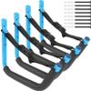 Kayak Storage Rack,Kayak Rack for Garage,Kayak Wall Mount with Nylon Straps,Heavy Duty Kayak Hanger Kayak Hook Suitable for Kayaks and SUP Paddle Board (4 Pack,Blue) view 1