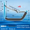 Kayak Storage Rack,Kayak Rack for Garage,Kayak Wall Mount with Nylon Straps,Heavy Duty Kayak Hanger Kayak Hook Suitable for Kayaks and SUP Paddle Board (4 Pack,Blue) view 2