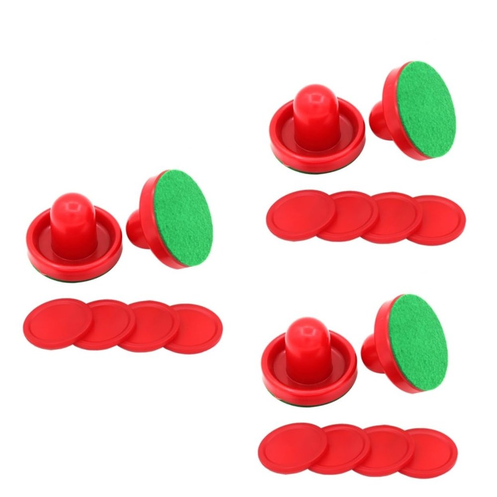 BESPORTBLE 3sets Replacement Hockey Air Hockey Paddles Handles for Game Room 8pcs*3
