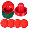 BESPORTBLE 3sets Ice Hockey Pucks and Paddles with Slider Accessories for Game Tables Includes Pucks and Felt Pads for Enhanced Play view 3
