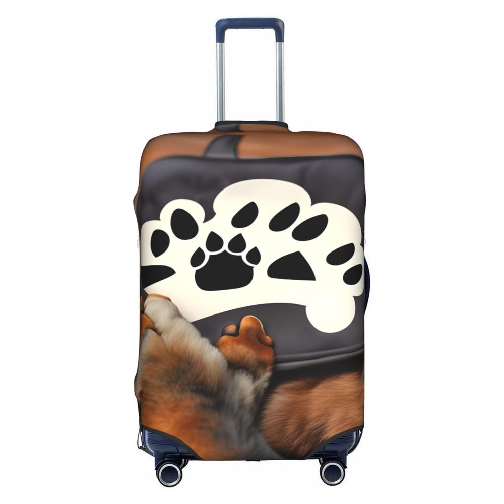 Luggage Cover,Fashion Suitcase Protector Fits 18-32 Inch Luggage,Washable Suitcase Covers,Lover Dog Paws Print