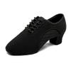Ballroom Dance Shoes Women Black Character Shoes Latin Dancing Heels Jazz Rhythm Irish Dance Shoes 5CM Heel 5.5 M US Women view 1
