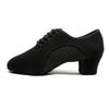 Ballroom Dance Shoes Women Black Character Shoes Latin Dancing Heels Jazz Rhythm Irish Dance Shoes 5CM Heel 5.5 M US Women view 3